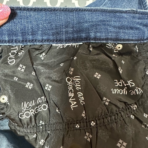 Lee Platinum stretch denim blue jean skirt - Picture 4 of 7